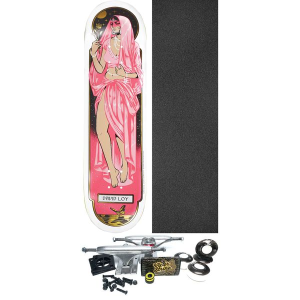 Birdhouse Skateboards David Loy Divine Aura Skateboard Deck - 8.5" x 32" - Complete Skateboard Bundle